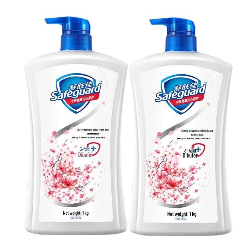 Гель для душа Safeguard Цветок вишни, для здорового очищения, упаковка 2x1 кг