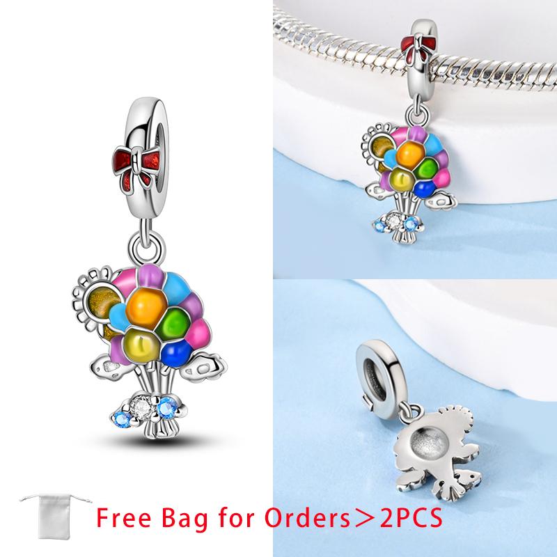 Balloon Birthday Cake Bone Tooth Stethoscope Bead Components Copper Metal Charm Bead Components Pendant Bead Component Compatible With Women