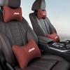 For Jeep Car Seat Neck Pillow Leather Headrest Lumbar Waist Support For Jeep Grand Cherokee Wrangler JK Gladiator Compass Ren