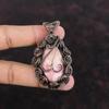 Rhodochrosite Pendant Copper Wire Wrapped Pendant Original Gemstone Pendant Beautiful Copper Jewelry Gift For Her Handmade Wire Wrap Jewelry