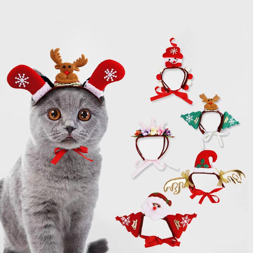 Old Man Variety of Dog Cat Dress Up Funny Headgear Pet Christmas Headgear Dog Cat Headgear