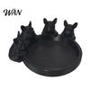 Unique 3D Printed Gift Dog Figurine Cute Animal Statue Creative Ornament Art for Bookshelf Mantel Stylish Jewelry Organizer Elegant Tray