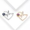 Простой высококачественный Sense Rhinestone Love Электрокардиограмма Брошь Модный костюм с ювелирным корсажем