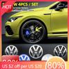 Для VW Новый 4 шт. 56/60/65/70/75 мм Колпачки ступицы колеса автомобиля Наклейка Значок Для Volkswagen VW B5 GTI Golf 5 7 Caddy Passat b6 Tigua