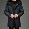 Middle-aged and Elderly Men's New Mid-length Down Jacket for Live-fitting Faces Without Head