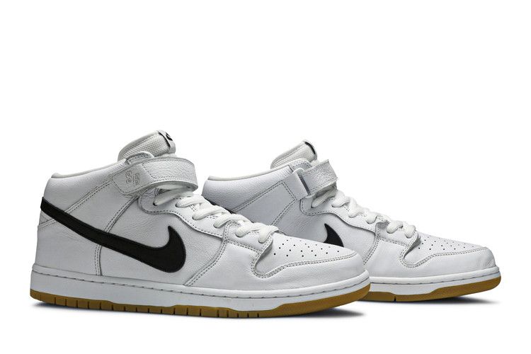 Men's Sneakers Nike SB Dunk Mid Orange Label White White/Black-White-Gum Light Brown
