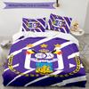 3pcs Anderlecht Design Cover Set - HD Printed Bedding with 1 Cover and 2 Pillowcases - Perfect for Home and Dorm Decor