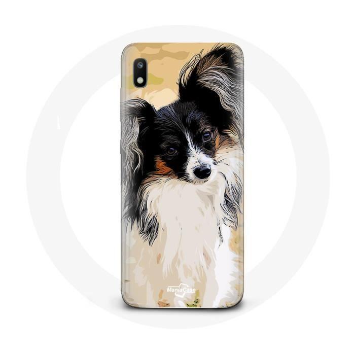 Coque pour Samsung Galaxy A10 Épagneul nain continental papillon Race de chiens