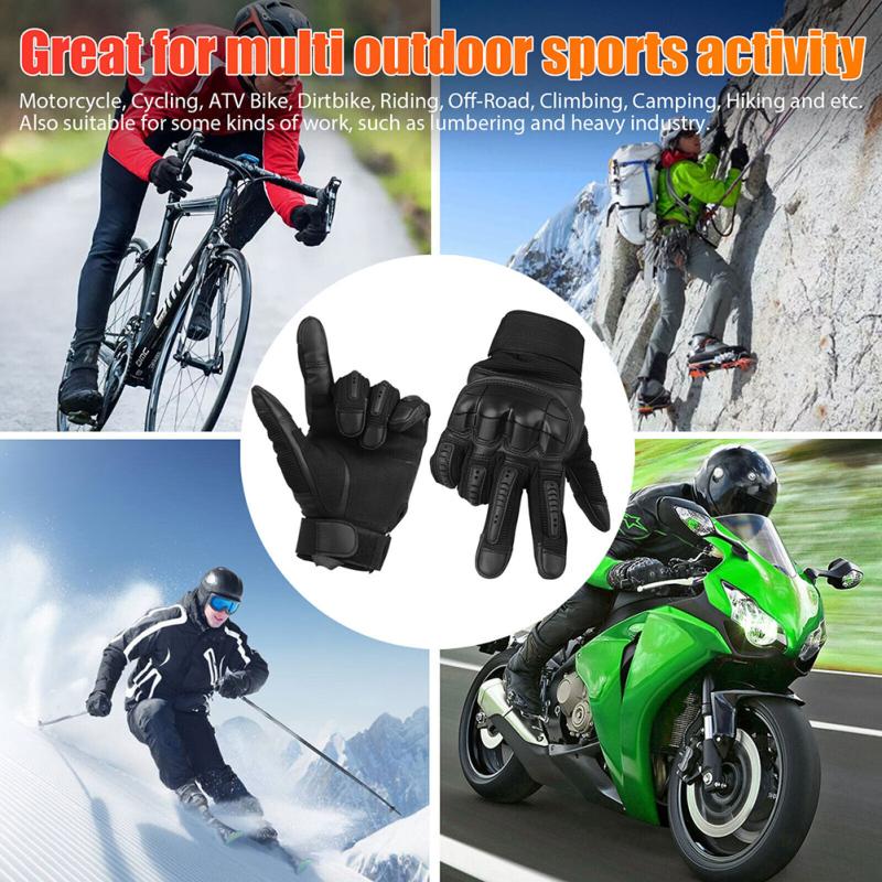 Мотоциклетные перчатки с полным пальцем, сенсорный экран, противоскользящие дышащие, быстросохнущие спортивные перчатки для тренировок на открытом воздухе