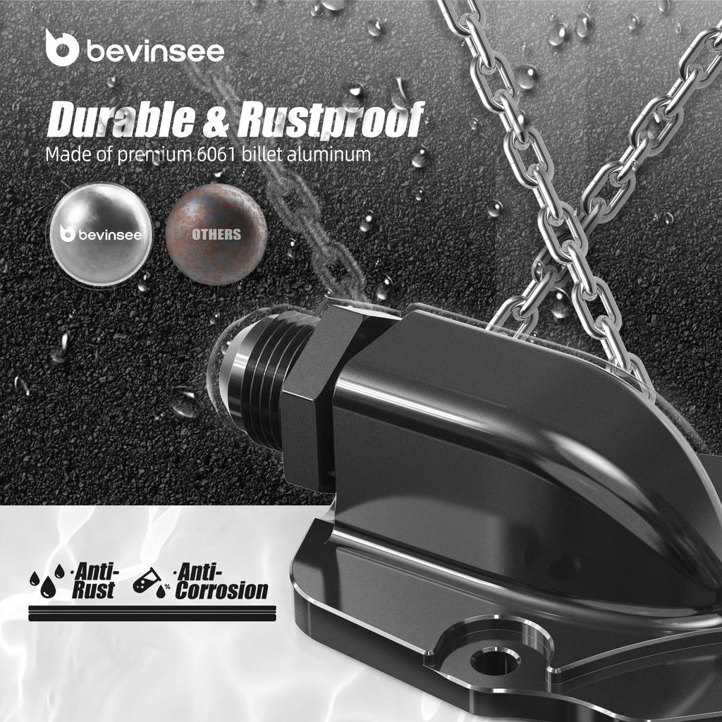 For Honda K20 K24 Aluminum Timing Chain Tensioner Plate Cover AN10 Turbo Oil Drain