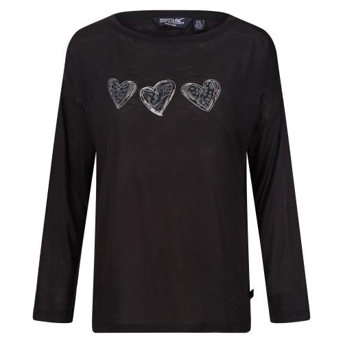 Regatta Womens/Ladies Carlene Hearts Long-Sleeved T-Shirt