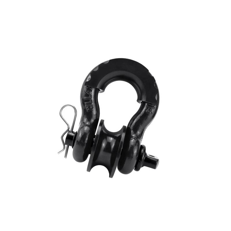 3/4" D Ring Shackle Snatch Blocks 29T Break Strength Heavy Duty Shackles Screw Pin for Tow Strap Winch Off Road Vehicle Recovery