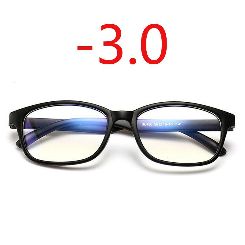 -1.0 -1.25 -1.50 -1.75 -2.0 -2.5 -3.0 До -4.0 Готовые очки для близорукости Женские Мужские Очки для Близорукости Черная Синяя Красная Оправа