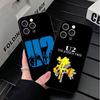 Мягкий чехол для телефона Rock Band U-U2 для iPhone 16 16E 17 Air 15 Pro Max 14 Plus 13 Mini 11 12 7 Черный корпус