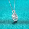 Moissanite Necklace for Women Top Quality 100% 925 Sterling Silver Sparkling Wedding Jewelry