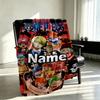 Custom Name Personalized One Piece Print Blanket, Home Decor, Bedroom, Sofa, Camping, Couch, Gifts for Birthday Christmas