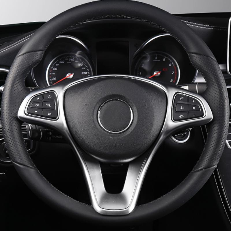 Автомобильный руль, кнопка, рамка, декоративная наклейка, отделка для Mercedes Benz CE W205 W213 GLC X253, класс интерьера