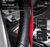 For Jaguar F-TYPE Car Steering Wheel Cover 38CM Anti-Slip Suede Steering Wheel Cover Auto Decoration Accessory PP32