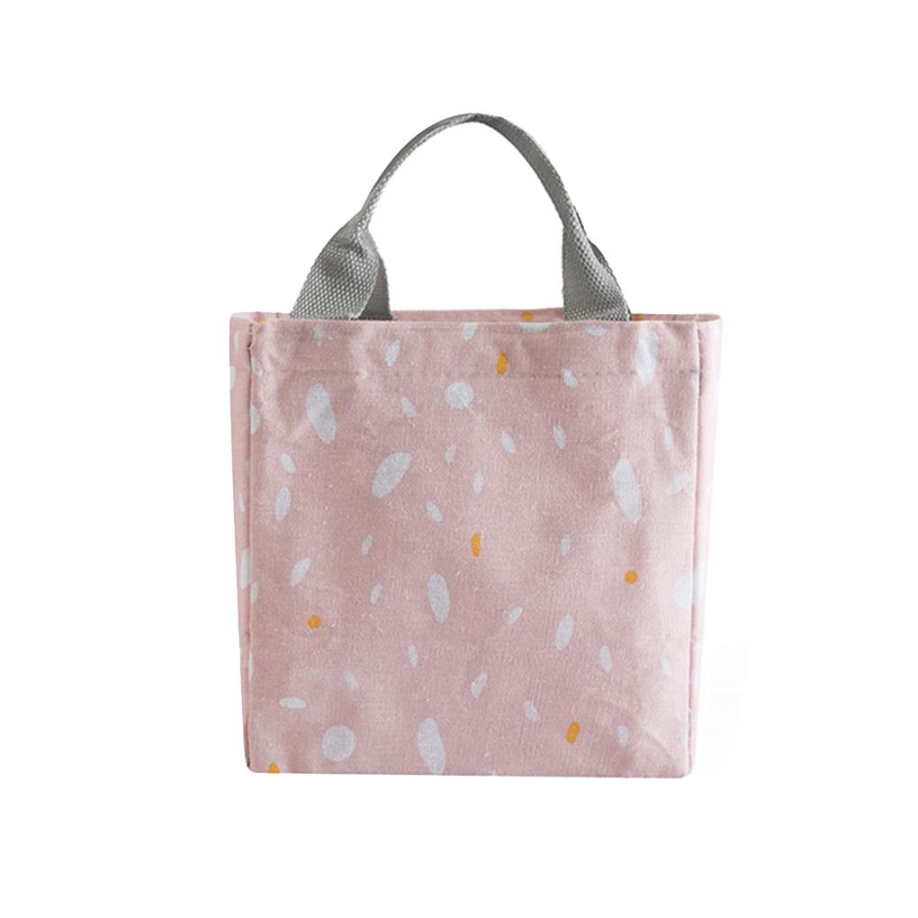 Thermal Insulated Lunch Tote Bag Portable Picnic Travel Food Fresh Storage Pouch