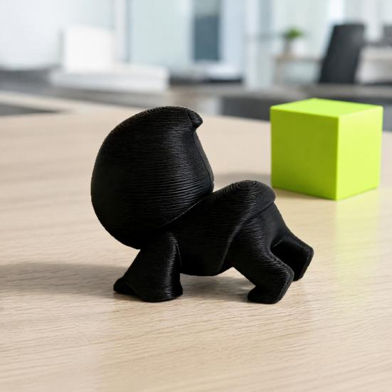 Милая статуэтка в темном стиле, 3D-печатная фигурка Жнеца йоги, юмористическая статуэтка скелета, готический декор для стола, забавная коллекционная фигурка для офиса