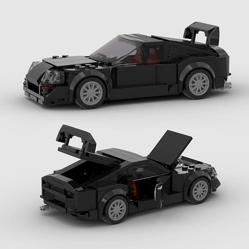 MOC F1 City Speed Sports Champion Racing Car Building Blocks Brick R34 RX-7 Vehicle Supercar Fast & Furious MK4 Supra Kids Toys