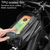 Waterproof Bicycle Bag Large Capacity Zipper Closure Touch Control Design Phone Container Universal Easy To Install Cycling Organizer Bag