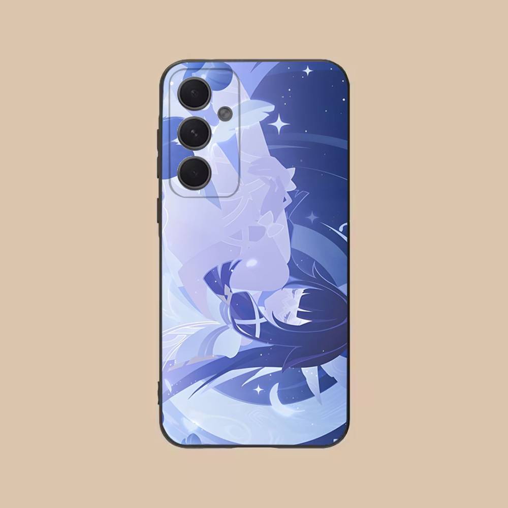 G-Genshin Impact C-Колумбина Чехол для телефона для Samsung S25,24,21,22,23,20,S30,Ultra,Plus, Fe,5G Силиконовый чехол