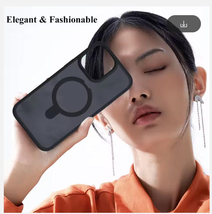 Магнитный чехол для мобильного телефона с кольцом-подставкой для iPhone 16 15 14 Pro Max Plus 13 12 Чехлы Прозрачный чехол с защитой