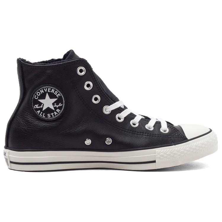 Converse Chuck Taylor All Star 'Черная кожаная меховая' 154134C
