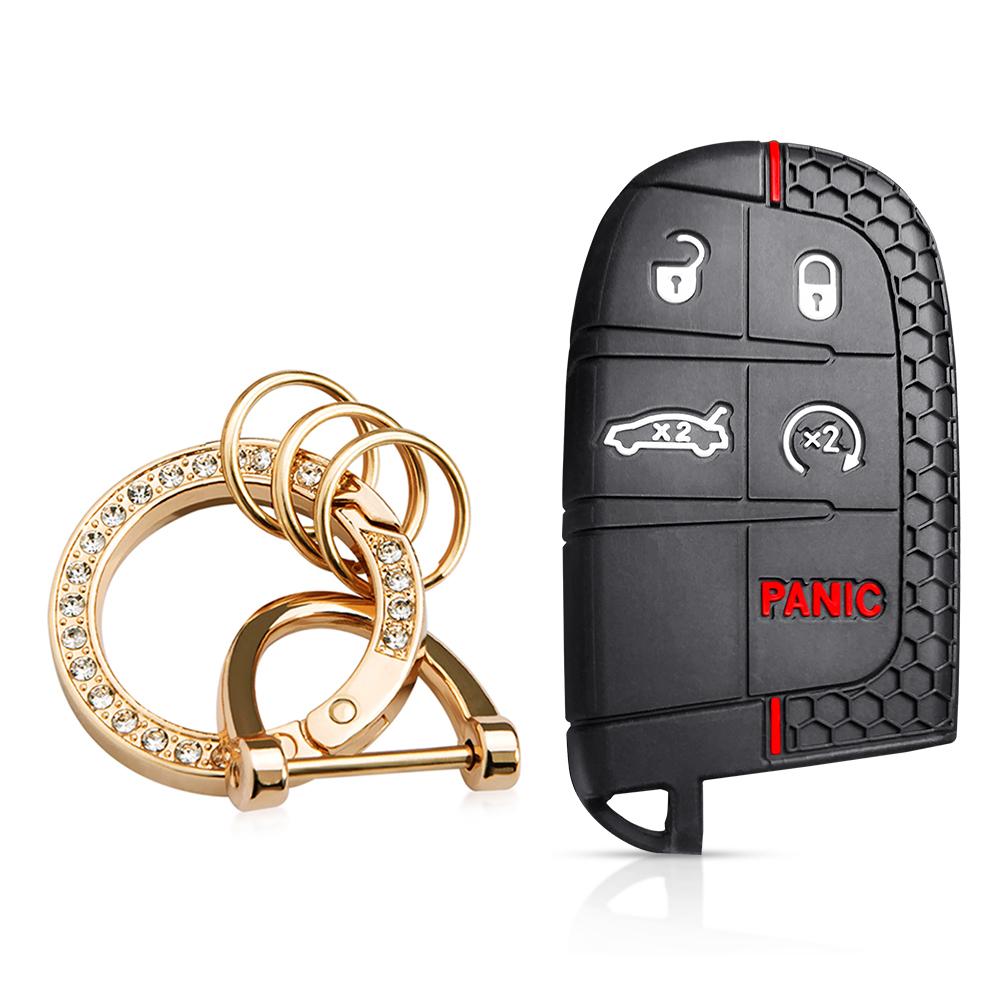 Защитный чехол для автомобильного пульта-ключа для Dodge Charger Hellcat Journey для Jeep Cherokee Compass Grand Cherokee Renegade Chrysler 300c