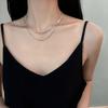 Двухслойная цепочка из титановой стали «змеиная кость», женское модное стильное ожерелье для повседневной носки и в подарок с различными подвесками