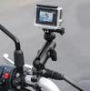 Крепление на руль мотоцикла на 360°, алюминиевый держатель, велосипедный кронштейн для GoPro Hero 12 11 10 9 8 Insta360 Osmo, аксессуары для экшн-камеры