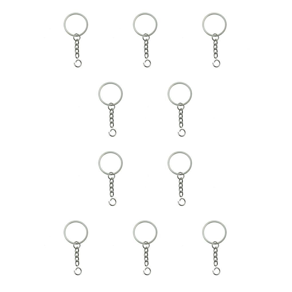 Кольца для ключей Завинчивающийся карабин Металлическое звено пле Длинные круглые подвесные петли Бирка Декоративные держатели Ювелирные аксессуары