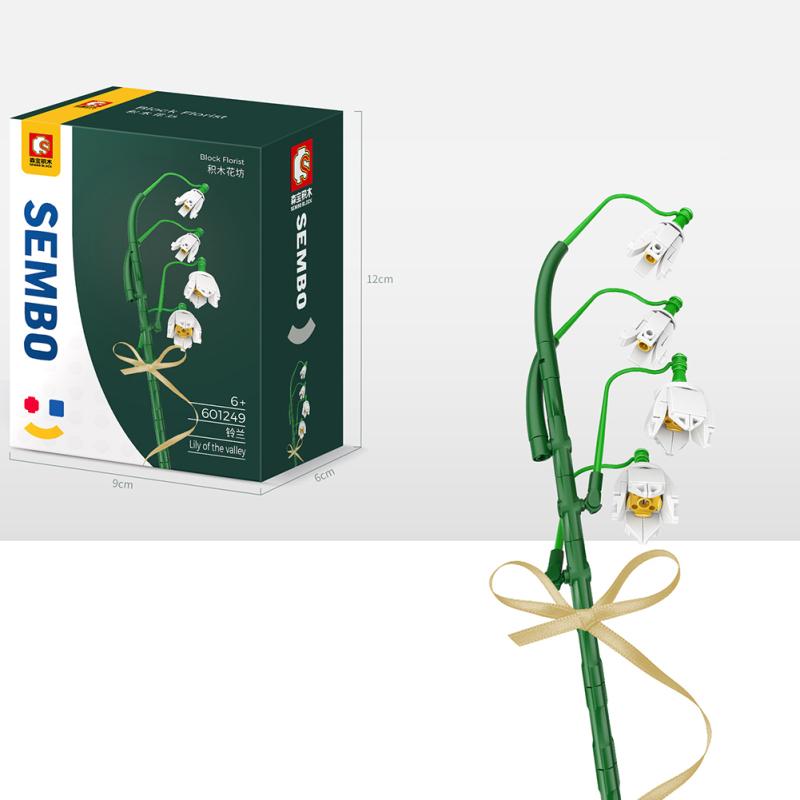 Вечные цветы Букет Строительные блоки Совместимы с Lego Сборные строительные блоки Игрушки для
