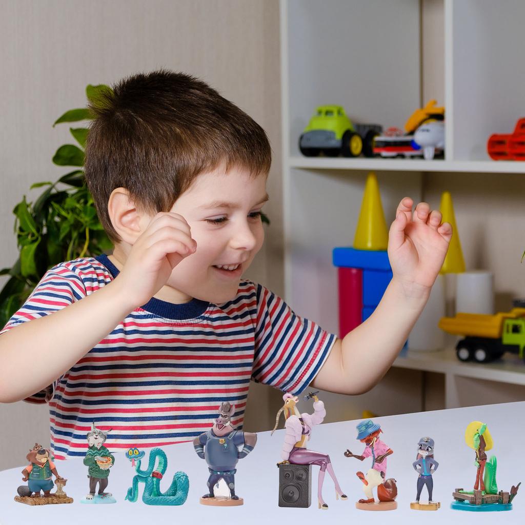 Милый мультяшный набор ПВХ-фигурок - 8 уникальных коллекционных персонажей, изысканных и идеально подходящих для демонстрации и коллекции