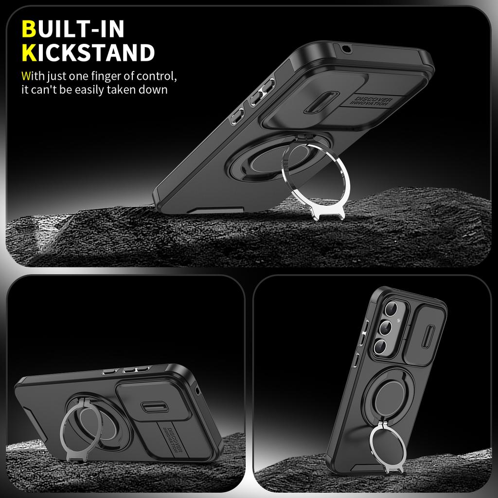 Для Samsung Galaxy A55 A54 A35 A25 A23 A15 A14 A13 A05 A04S A05S Вращающийся на 360 градусов Магнитный Держатель Защита Камеры Чехол для Телефона
