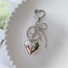 Ins Style Bow Bowknot Pearls Bag Подвеска Charm Heart Keychain Элегантный бисерный брелок Милый брелок для ключей Телефон Сумка для ключей Подвески