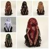 Hollow Out Foulard Bandana Embroidery Lace Handkerchiefs Elegant Hair Scarf Headband  Women