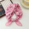 53*53cm Silk Scarves for Woman Fashionable Pattern Smooth To The Touch Spring Summer Sun Protection Silk Scarf