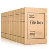 Deli Файловые коробки формата А4 из крафт-бумаги, корешок 50 мм, упаковка 10 шт.