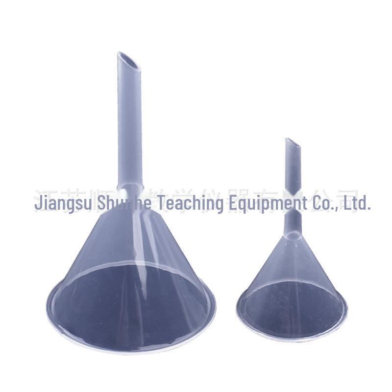 Треугольная коническая пластиковая воронка для химических экспериментов, фильтр-воронка 60 мм