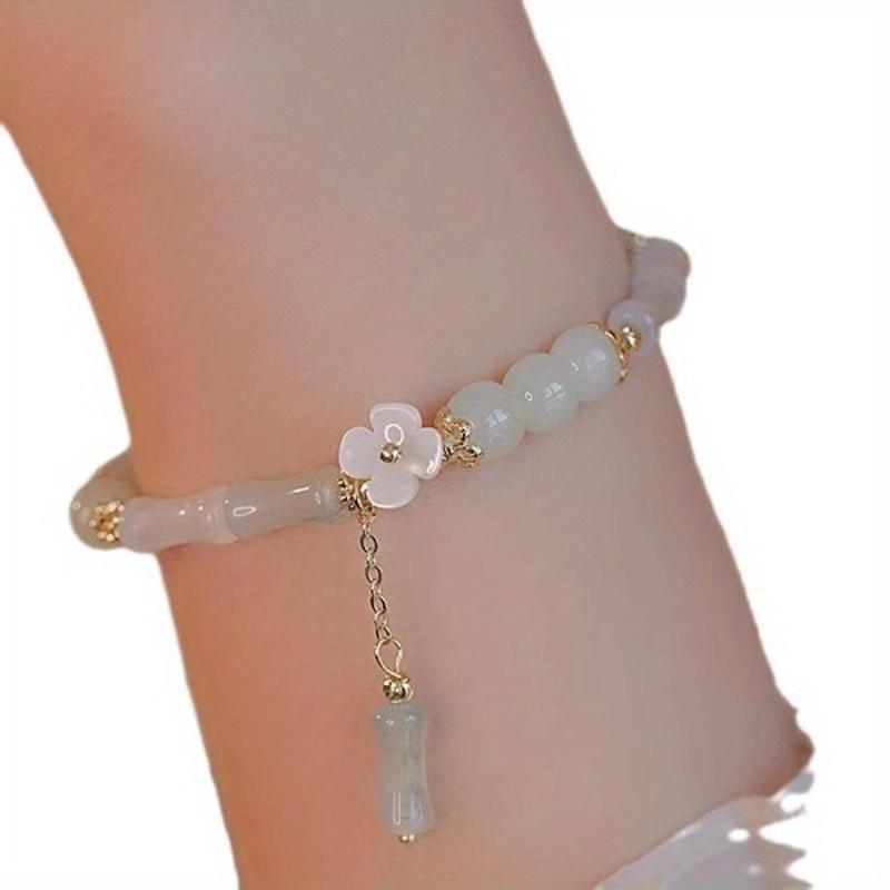 [Icing on the Cake] New Chinese Style Bamboo Joint Bracelet for Women as a Vintage Niche Gentle Gift for Besties