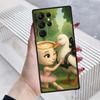 Tung Tung Tung Узор Сахур Для Samsung Galaxy S26 S25 S24 S23 S22 S21 S20 Ultra Plus FE 5G Черный Мягкий ТПУ Чехол для Телефона