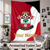 Wall Hanging Tapestry With Custom Name & Text, Southampton FC Decorative Tapestry For Bedroom