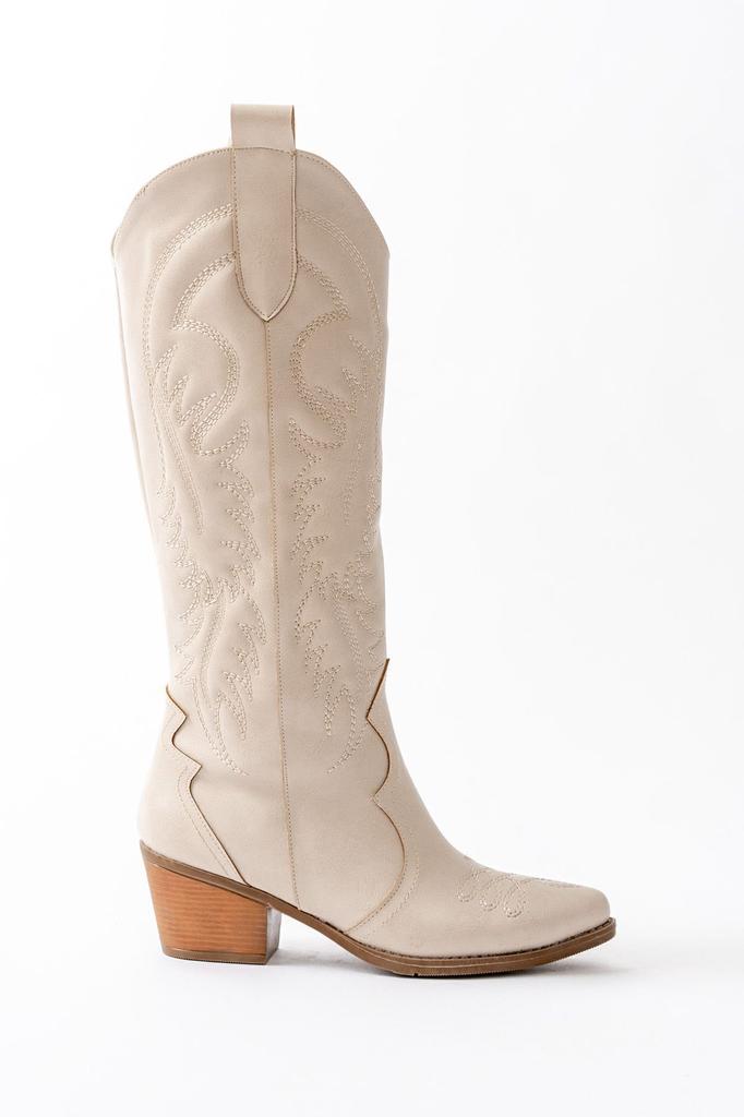 Женские современные стильные модные ботинки, сапоги из искусственной кожи, черные кожаные ковбойские длинные сапоги с вышивкой