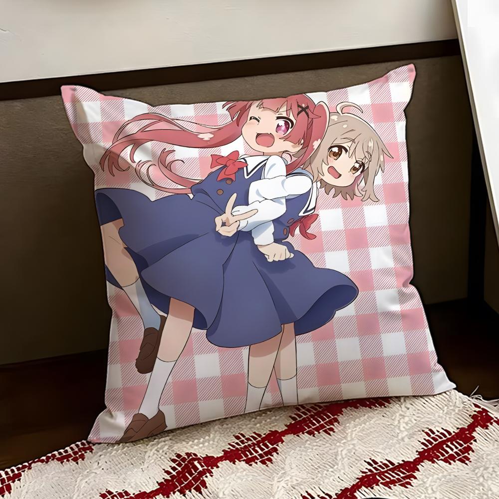 Аниме Милый WWataten Наволочка Двусторонняя Мягкая Прочная Подушка Чехол для Дома Автомобиля Многоцелевое Использование для Ежедневного Комфорта