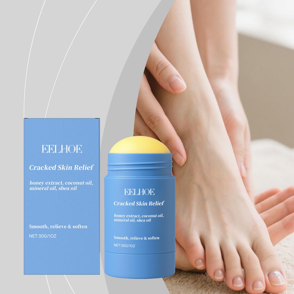 Moisturizing Foot Care Stick Hydrating Smooth Massage Foot Cream Non-Greasy Nourishing Skin Portable
