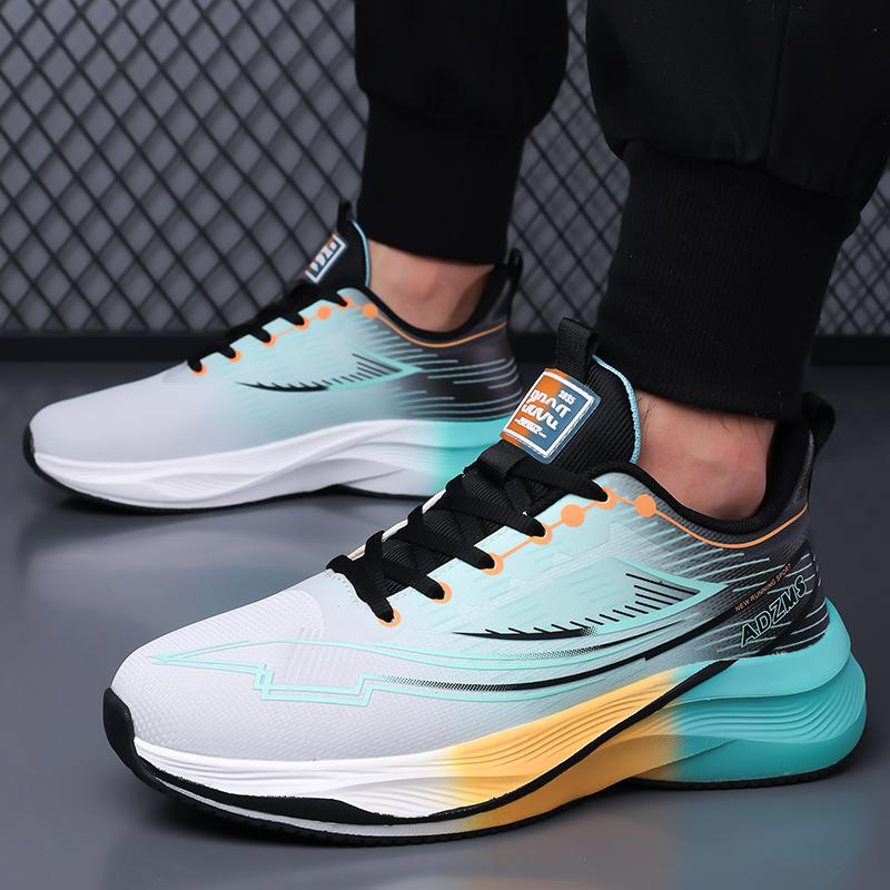 Марафонские кроссовки для бега Мужские Удобная подошва Износостойкие Нескользящие Повседневные Для улицы Для пеших прогулок Спортивная обувь Мужская