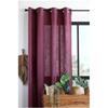 Rideau a oeillets en gaze de coton 140 x 260 cm Pop color pourpre