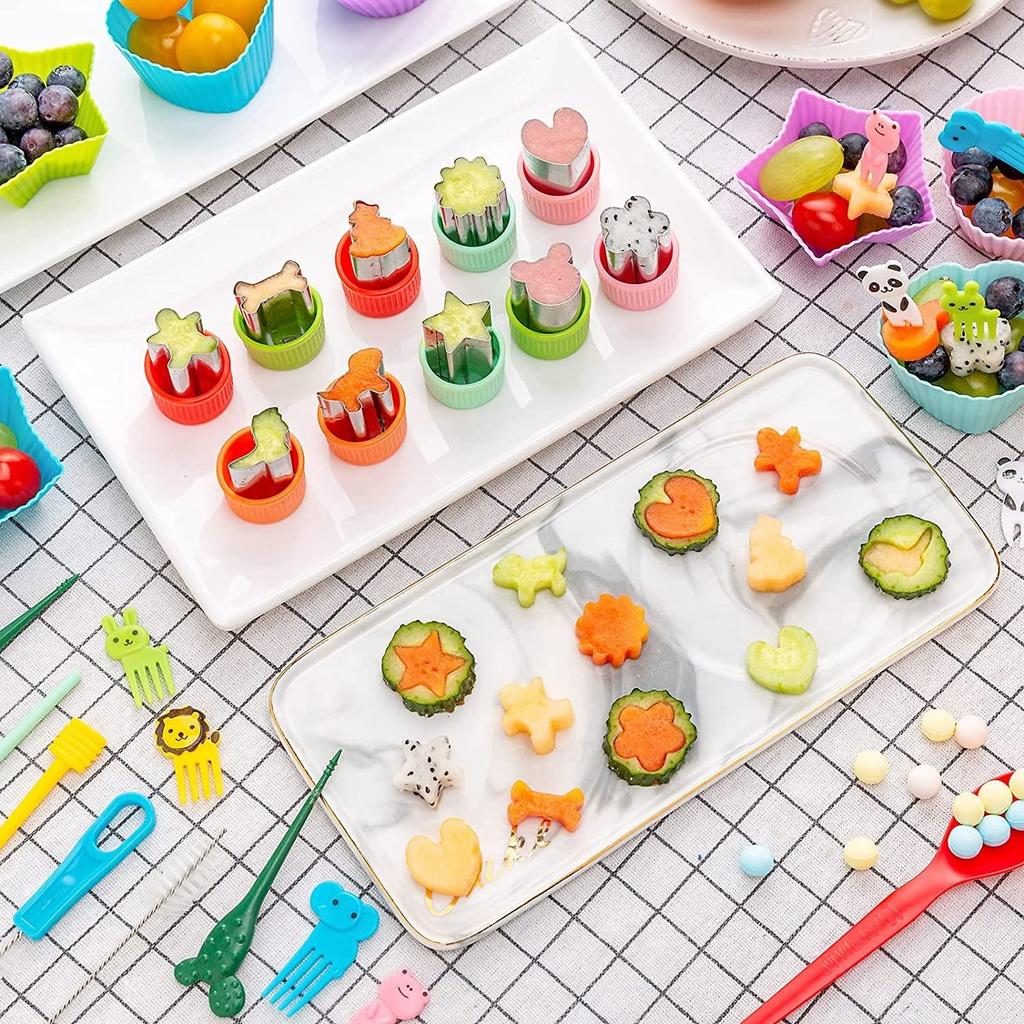 Резак для сэндвичей, набор формочек для печенья для детей, включая формочки для сэндвичей, формочки для овощей и фруктов, формочки для печенья в форме сердца